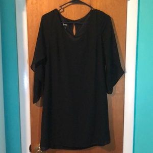 Black shift dress